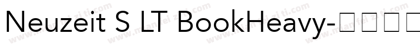 Neuzeit S LT BookHeavy字体转换